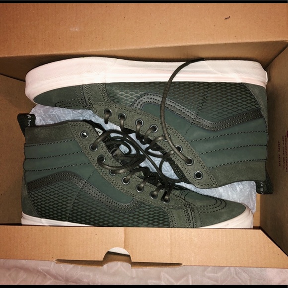 vans sk8 hi army green